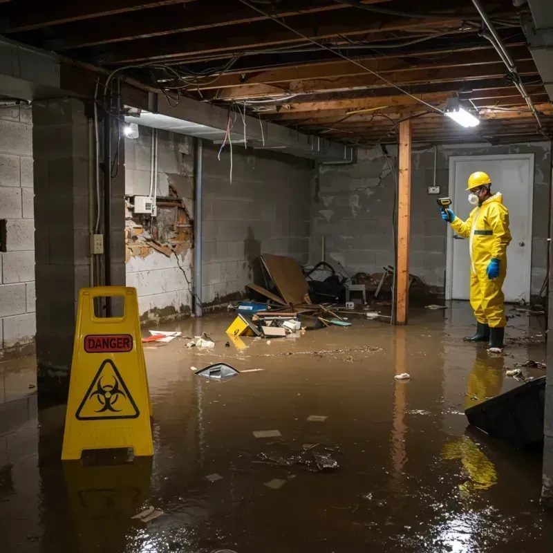 Flooded Basement Electrical Hazard in Poinsett County, AR Property